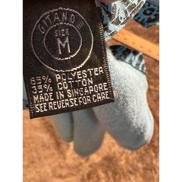 Vintage Gitano 90s Y2K BlueCrop Top Funky Size M animal print trims - Picture 2 of 5